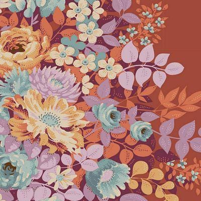 Tilda - Chic Escape - Whimsy Flower Rust BREWER 