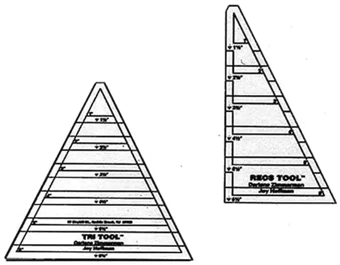 Tri-Recs Triangle Ruler Set BREWER 
