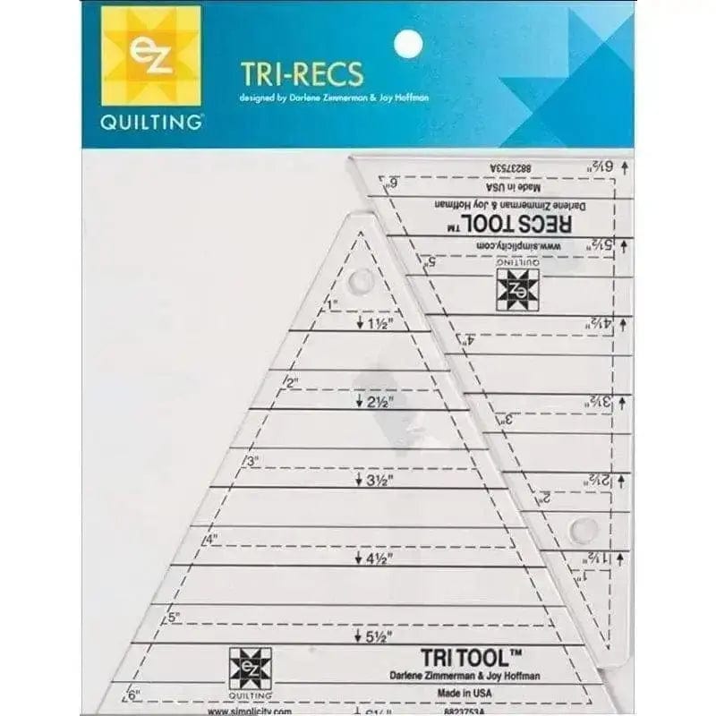 Tri-Recs Triangle Ruler Set BREWER 