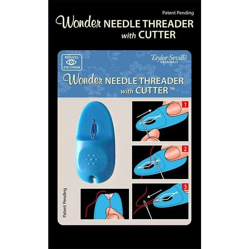 Wonder Needle Threader With Cutter BREWER 