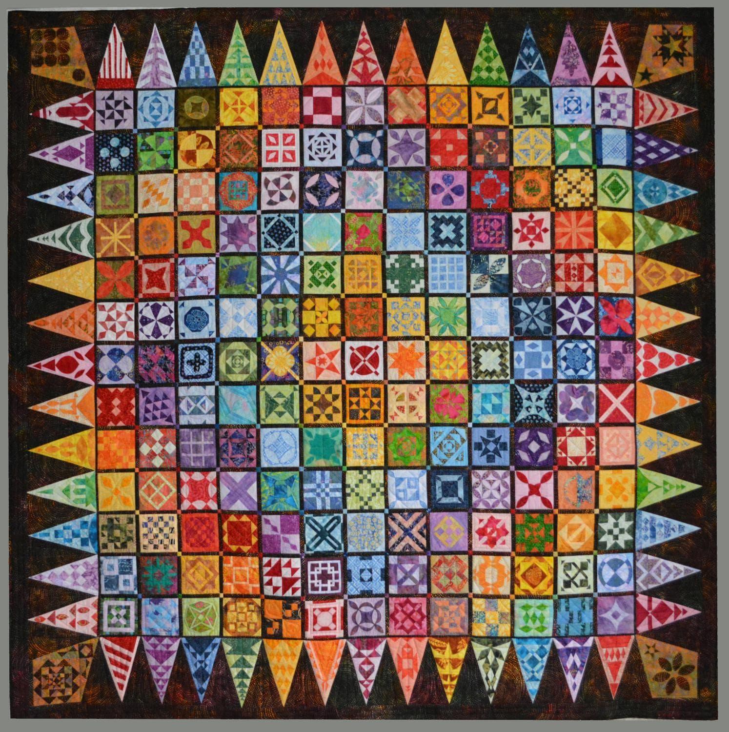 Bright Dear Jane Quilt Kit IN HOUSE 