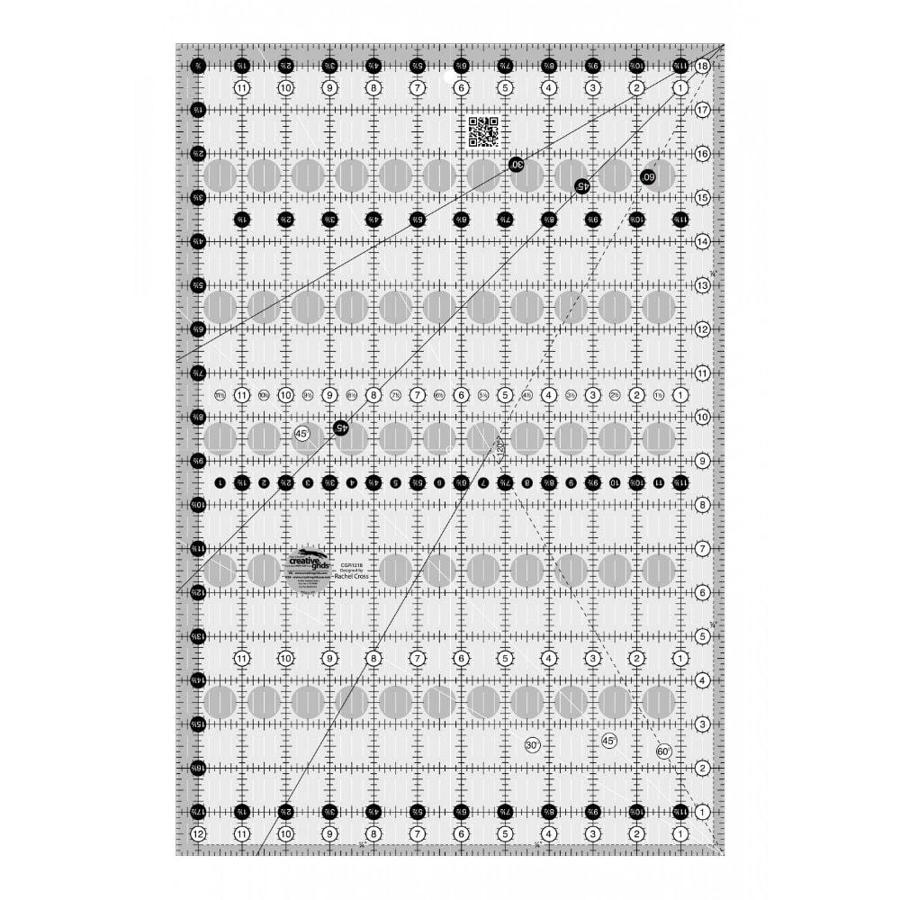 Creative Grids - 12.5" x 18.5" Quilt Ruler Checker Distributors 