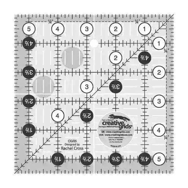 Creative Grids 5.5" Square Ruler Checker Distributors 