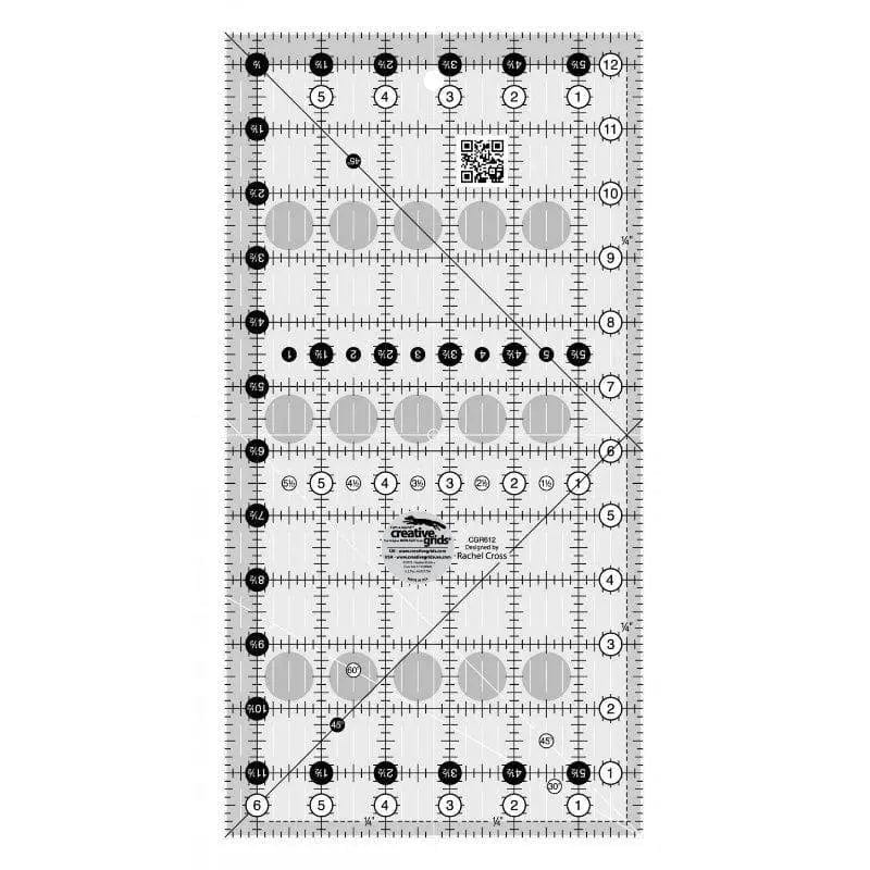 Creative Grids 6.5 X 12.5 Inch Quilt Ruler Checker Distributors 