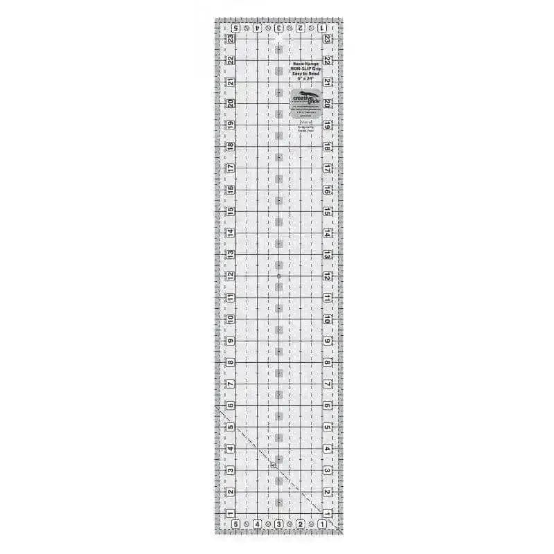 Creative Grids Basic Range - 6" X 24" Rectangle Quilt Ruler Checker Distributors 