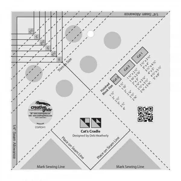 Creative Grids Cat's Cradle Tool Ruler Checker Distributors 