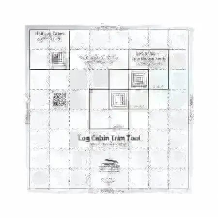 Creative Grids Ruler Log Cabin Trim Tool for 8in. Finished Block Checker Distributors 