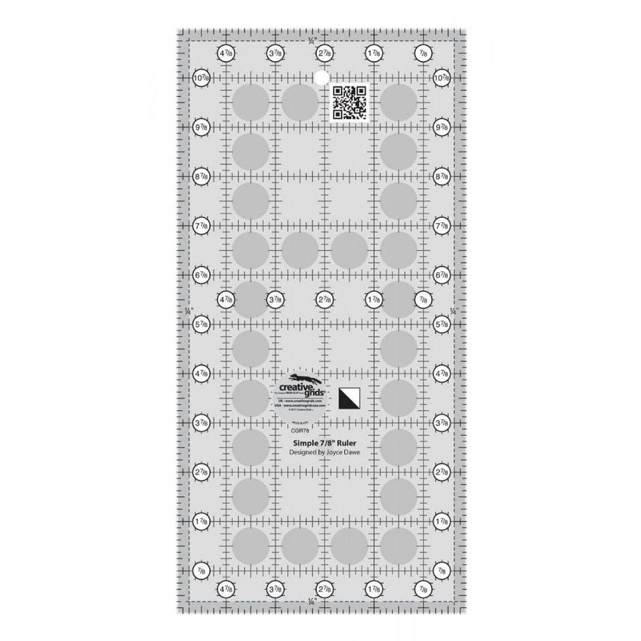 Creative Grids - Simple 7/8 in Triagnle Maker Ruler Checker Distributors 