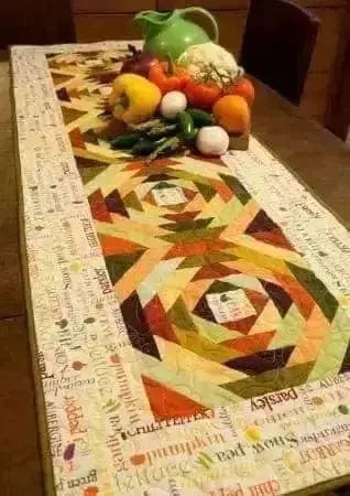 Cut Loose Press: Eat Your Veggies Table Runner Checker Distributors 