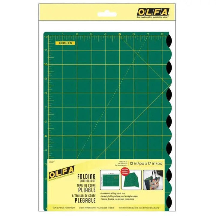 Folding Cutting Mat 12" X 17" by Olfa Checker Distributors 