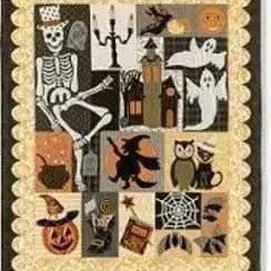 Happy Hauntings BOM Quilt Pattern Vintage Spool 