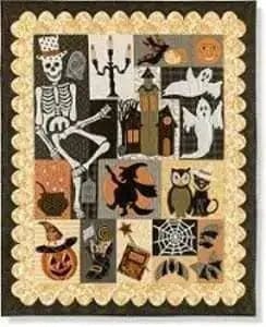 Happy Hauntings BOM Quilt Pattern Vintage Spool 