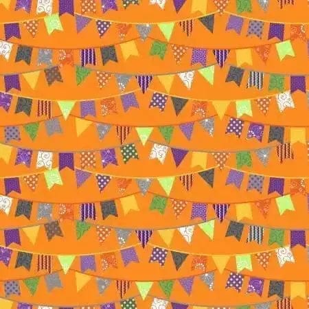 Hometown Halloween - Halloween Flags - Orange Checker Distributors 