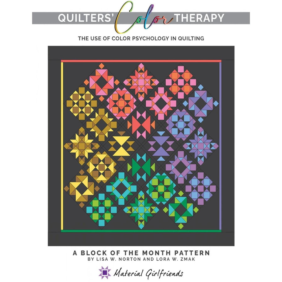 Material Girlfriends - Quilters' Color Therapy Quilt Pattern Checker Distributors 