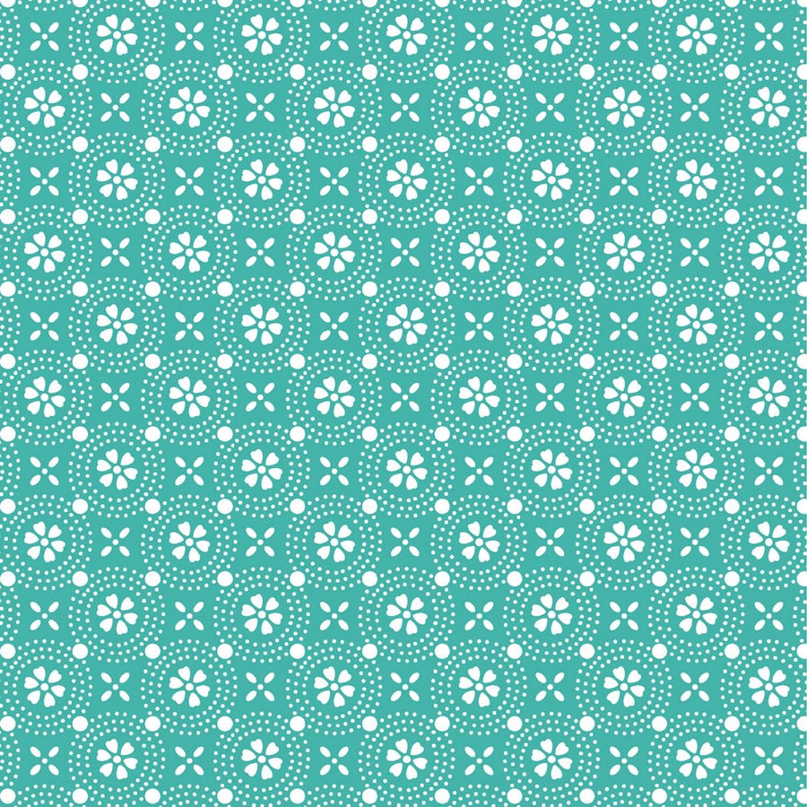 Maywood Studio - Kimberbell Basics - Teal Dotted Circles Checker Distributors 