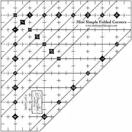 Mini Simple Folded Corners Ruler Checker Distributors 