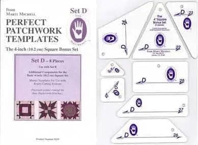 Perfect Patchwork Templates Set D Checker Distributors 