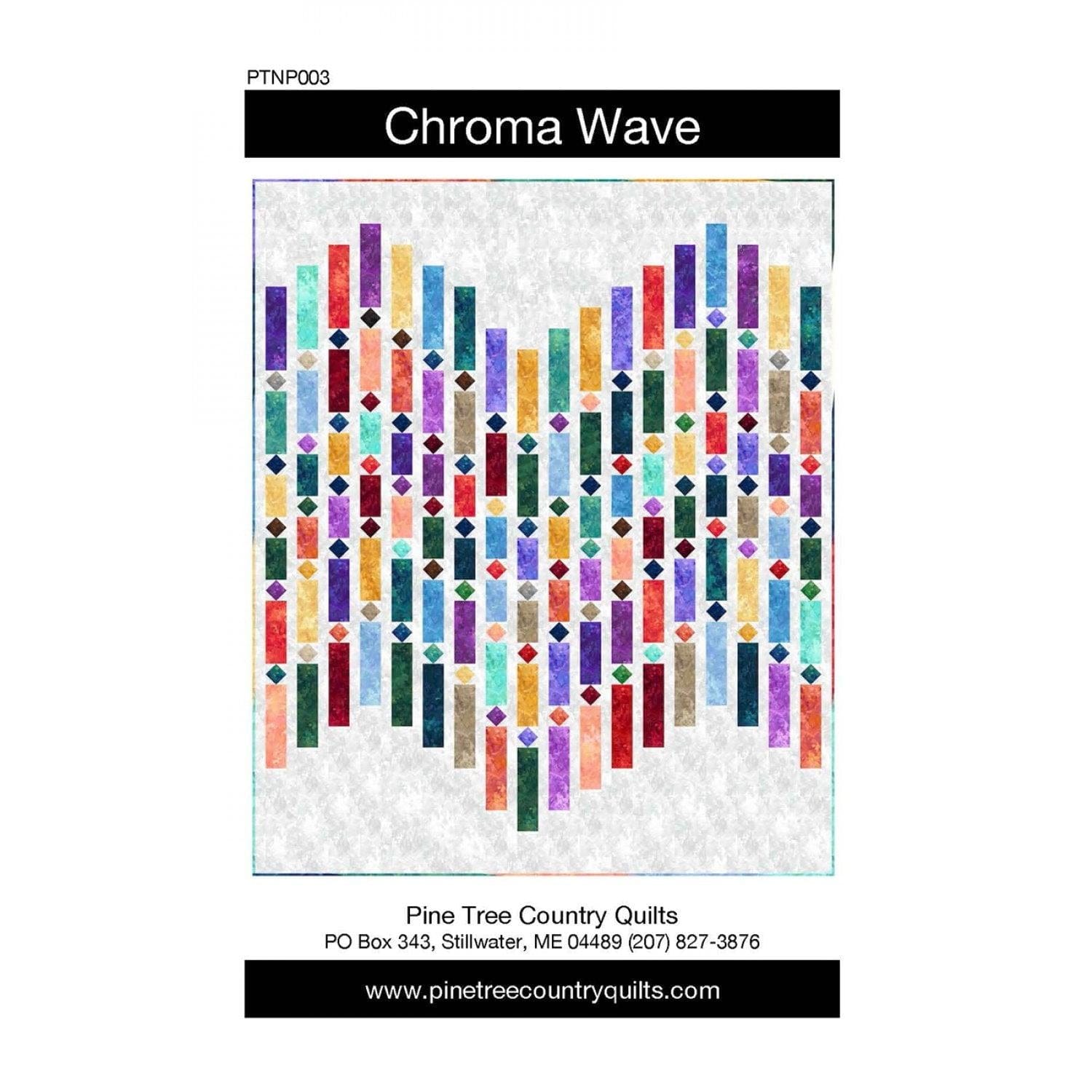 Pine Tree Country Quilts - Chroma Wave Quilt Pattern Checker Distributors 