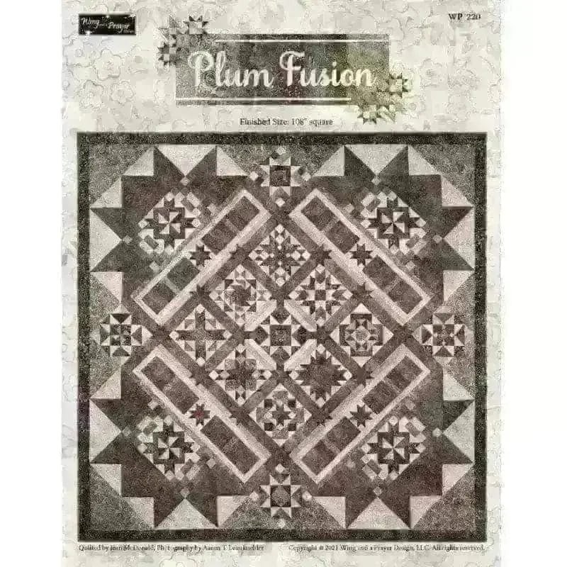 Plum Fusion Quilt Pattern Checker Distributors 