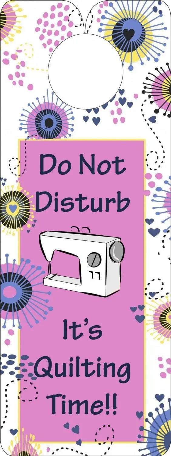 Fat Quarter Gypsy - Knobie Talk Do Not Disturb Checker Distributors 