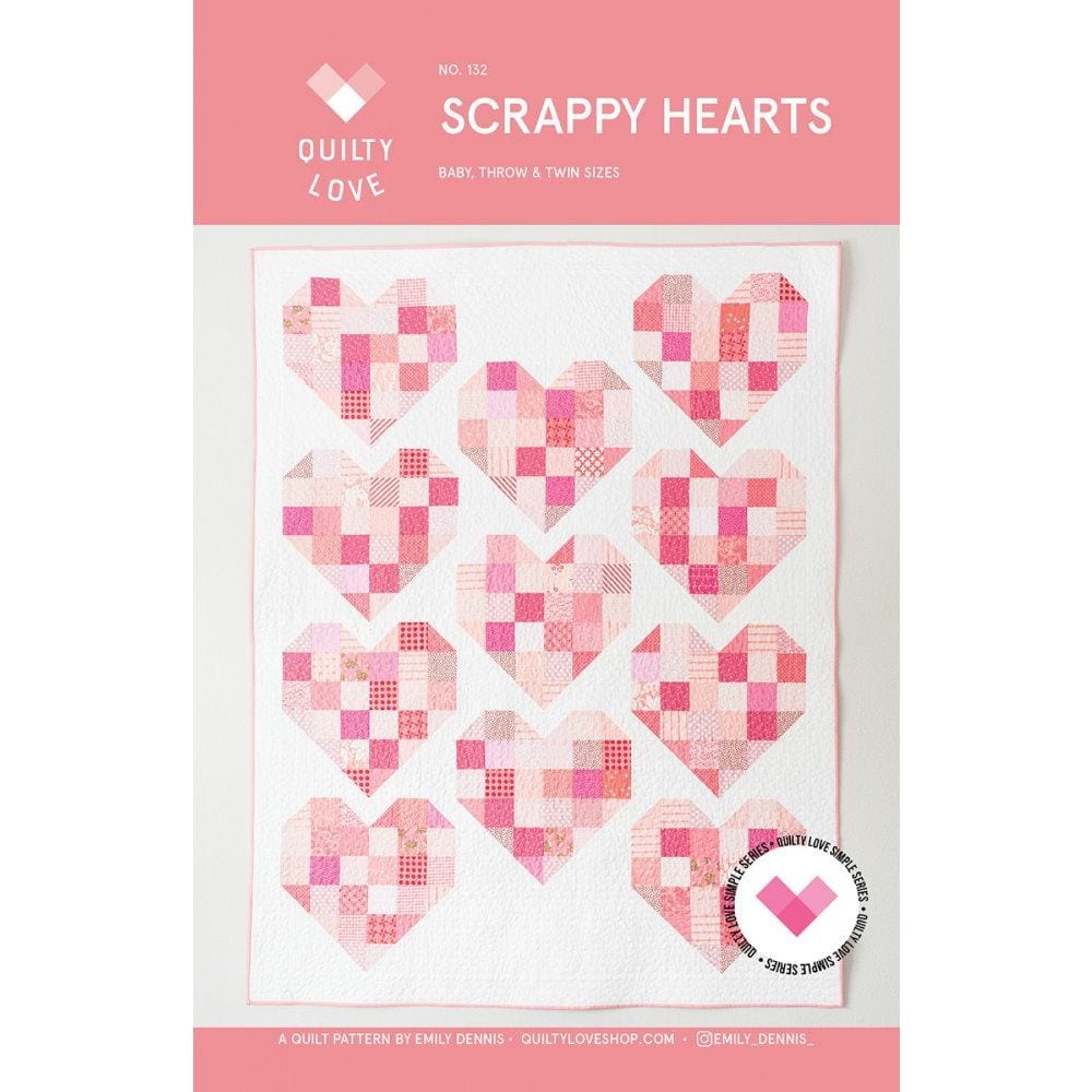 Quilty Love - Scrappy Hearts Pattern Checker Distributors 