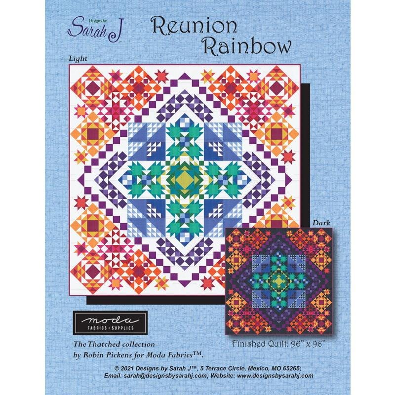 Reunion Rainbows Quilt Pattern Checker Distributors 