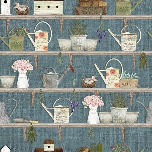 Touch of Spring - Shelves Blue Checker Distributors 
