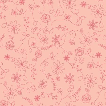 Vintage Flora - Swirl Floral Pink 10334M-P