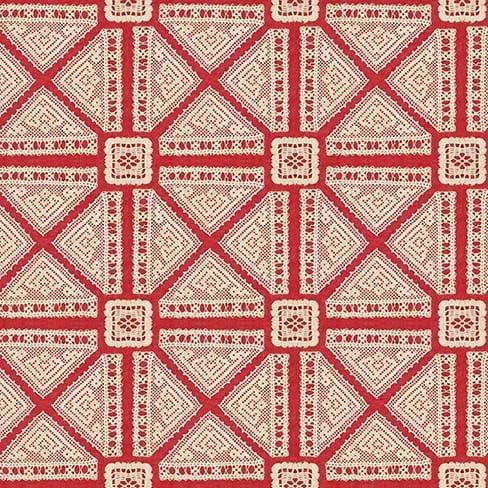 Vintage Sewing Stash - Vintage Lace Red Checker Distributors 