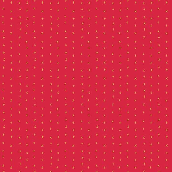 Century Holiday Shimmer -  Check It Twice Strawberry Choice Fabrics 