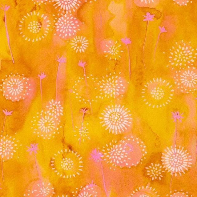 Garden Gloss Sateen - Garden Gloss Sunflower Choice Fabrics 