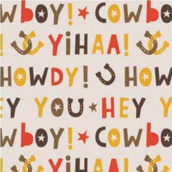 Hey Cowboy - Howdy Cream Choice Fabrics 