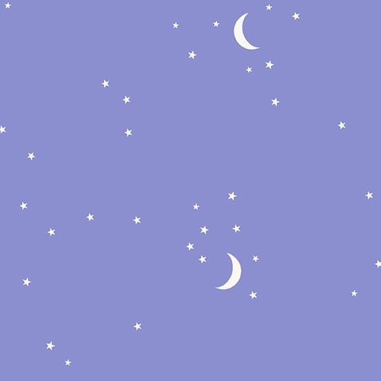 Moon and Stars - Periwinkle Choice Fabrics 