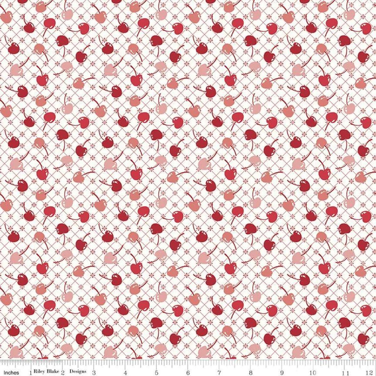 Cook Book - Cherries - Red Riley Blake 
