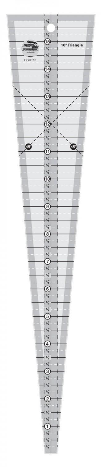 Creative Grids 10 Degree Triangle Ruler Checker Distributors 