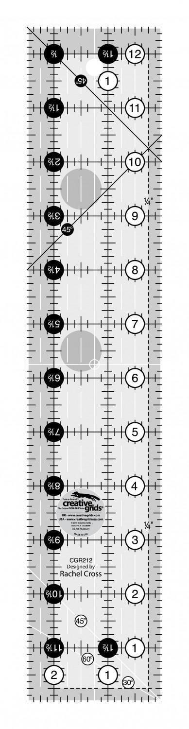 Creative Grids 60 Degree Triangle Ruler 12.5