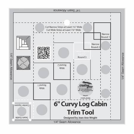 Creative Grids 6in Curvy Log Cabin Trim Tool Checker Distributors 