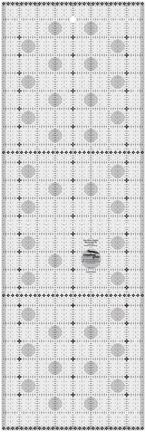 Creative Grids Charming Itty Bitty Eights Rectangle 8" X24" Checker Distributors 