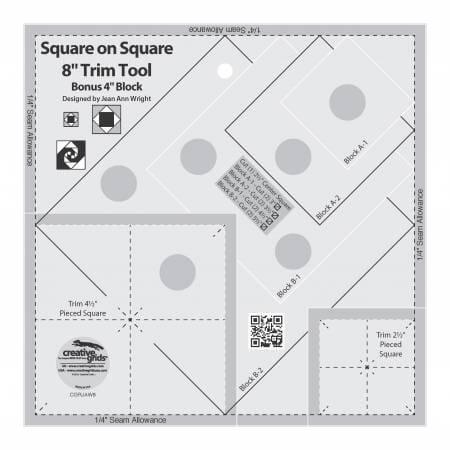 Creative Grids Square on Square 8" Trim Tool Checker Distributors 