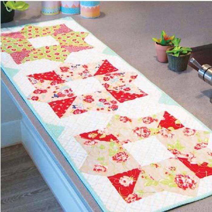 Cut Loose Press - Begonia Table Runner Pattern Checker Distributors 