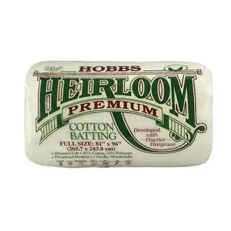 Heirloom 80/20 Cotton Batting - Full 81"x96" E. E. Schenck/Maywood 