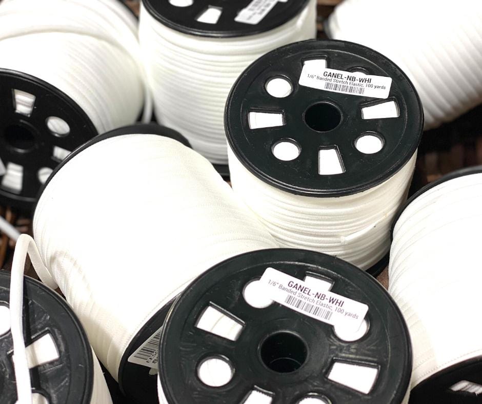 Stretch Elastic - White E. E. Schenck/Maywood 