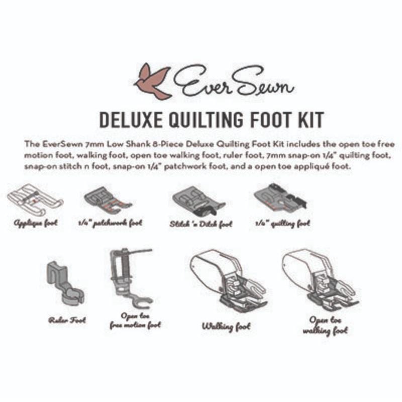 Eversewn Deluxe Quilting Foot Kit 8 piece BREWER 