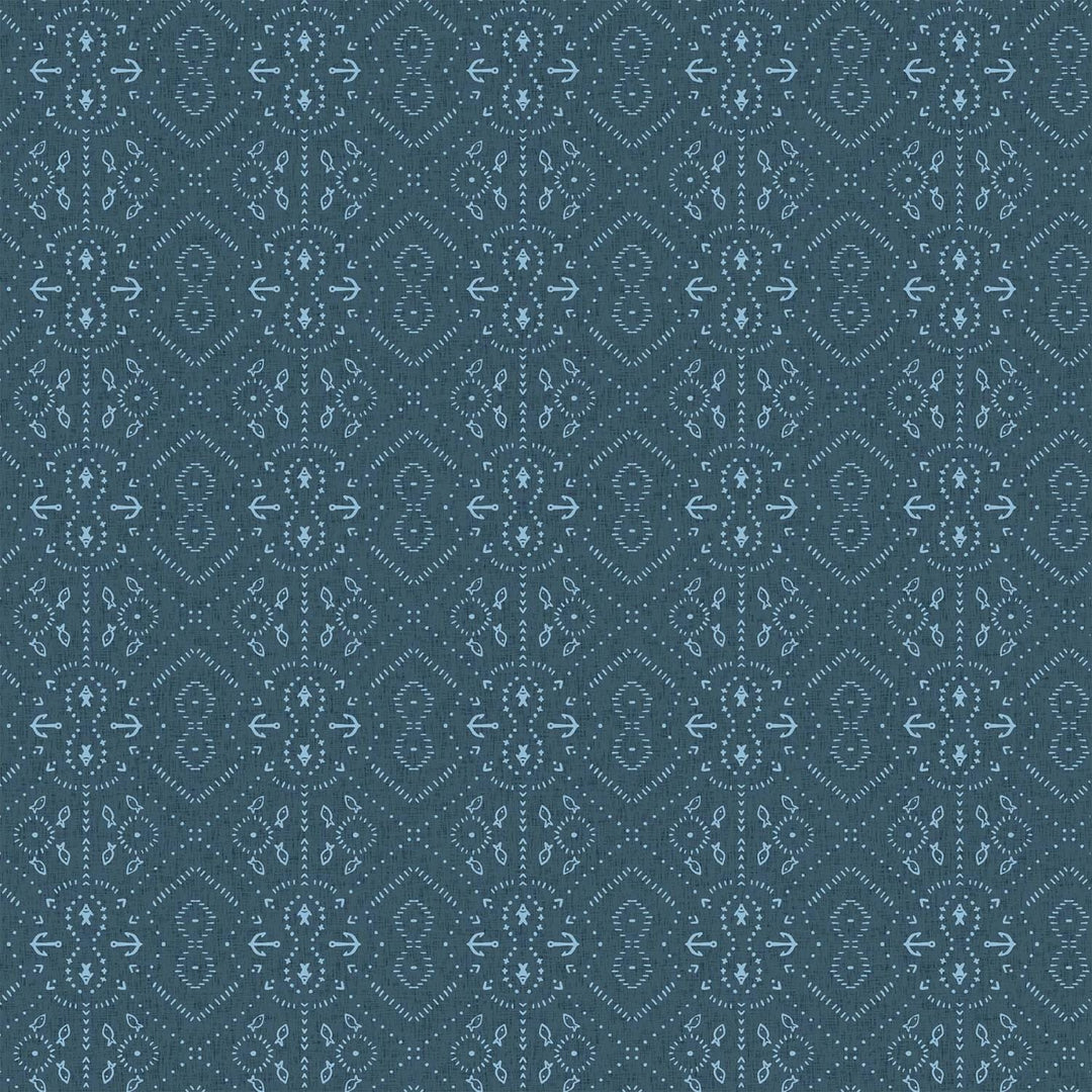 Figo - Calm Waters - Anchors Blue Figo Fabrics 