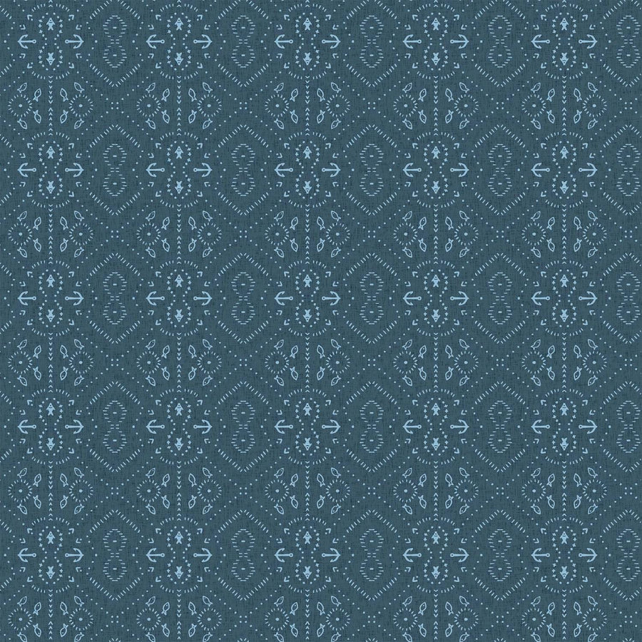 Figo - Calm Waters - Anchors Blue Figo Fabrics 