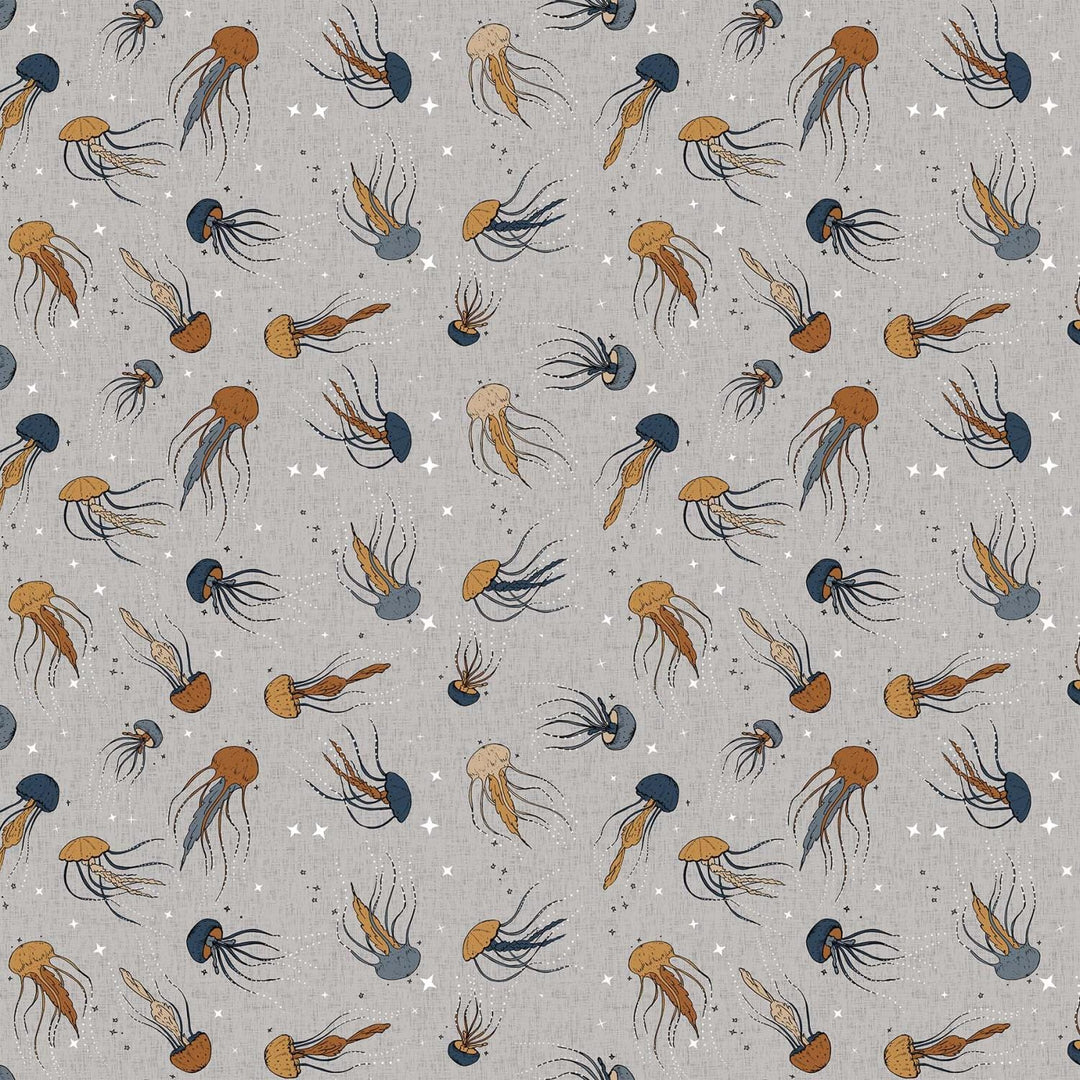 Figo - Calm Waters - Jelly Fish Gray Figo Fabrics 