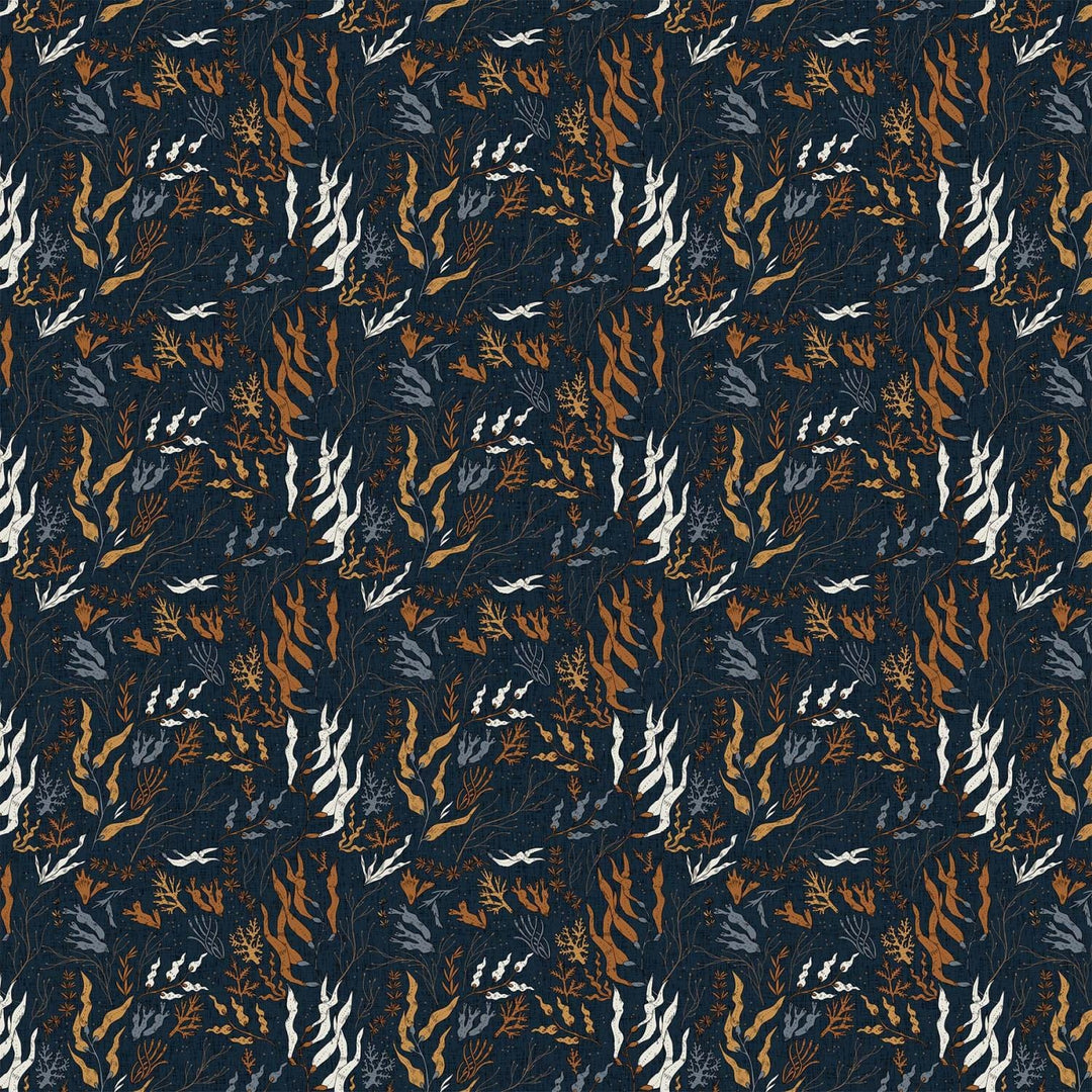 Figo - Calm Waters - Sea Weed Navy Figo Fabrics 