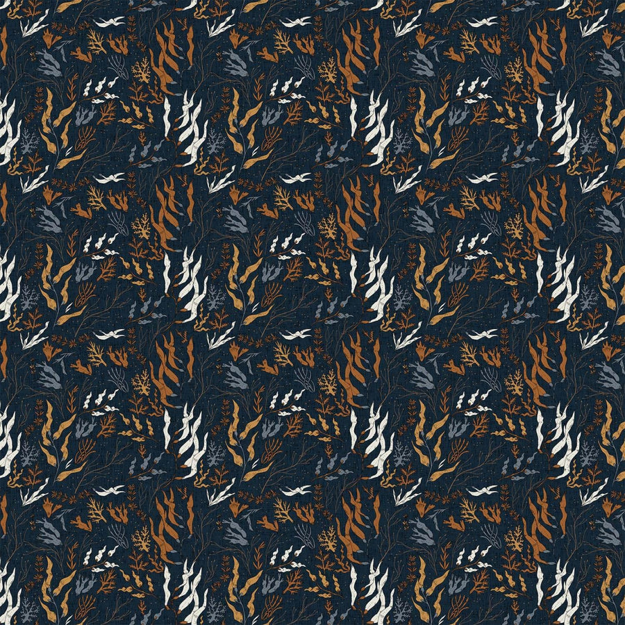 Figo - Calm Waters - Sea Weed Navy Figo Fabrics 