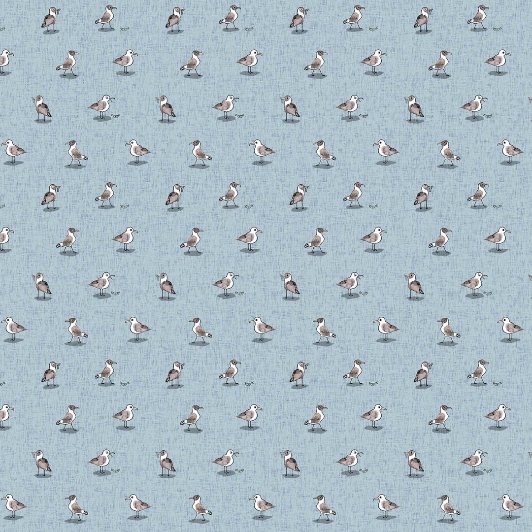 Figo - Calm Waters - Seagulls Blue Figo Fabrics 