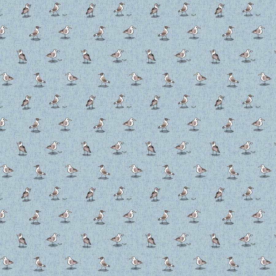 Figo - Calm Waters - Seagulls Blue Figo Fabrics 